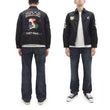 Load image into Gallery viewer, Tailor Toyo Reversible Vietnam Jacket with Insulation - Men's Modern Reinterpretation of Viet-Jumper Vietnam Souvenir Jacket / TT15800-119 Black
