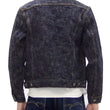Load image into Gallery viewer, Oni Denim Jacket 02527P-kasuri Men's Casual Slim-Fit 17oz. ONI-Kasuri Slub Selvedge Denim Type III Jean Jacket Indigo One-Wash