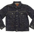Load image into Gallery viewer, Oni Denim Jacket 02527P-kasuri Men's Casual Slim-Fit 17oz. ONI-Kasuri Slub Selvedge Denim Type III Jean Jacket Indigo One-Wash
