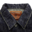 Load image into Gallery viewer, Oni Denim Jacket 02527P-kasuri Men's Casual Slim-Fit 17oz. ONI-Kasuri Slub Selvedge Denim Type III Jean Jacket Indigo One-Wash