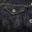 Load image into Gallery viewer, Oni Denim Jacket 02527P-kasuri Men's Casual Slim-Fit 17oz. ONI-Kasuri Slub Selvedge Denim Type III Jean Jacket Indigo One-Wash