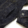 Load image into Gallery viewer, Oni Denim Jacket 02527P-kasuri Men's Casual Slim-Fit 17oz. ONI-Kasuri Slub Selvedge Denim Type III Jean Jacket Indigo One-Wash