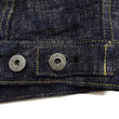 Load image into Gallery viewer, Oni Denim Jacket 02527P-kasuri Men's Casual Slim-Fit 17oz. ONI-Kasuri Slub Selvedge Denim Type III Jean Jacket Indigo One-Wash