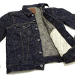 Load image into Gallery viewer, Oni Denim Jacket 02527P-kasuri Men's Casual Slim-Fit 17oz. ONI-Kasuri Slub Selvedge Denim Type III Jean Jacket Indigo One-Wash