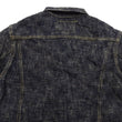 Load image into Gallery viewer, Oni Denim Jacket 02527P-kasuri Men's Casual Slim-Fit 17oz. ONI-Kasuri Slub Selvedge Denim Type III Jean Jacket Indigo One-Wash