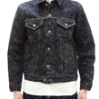 Load image into Gallery viewer, Oni Denim Jacket 02527P-kasuri Men's Casual Slim-Fit 17oz. ONI-Kasuri Slub Selvedge Denim Type III Jean Jacket Indigo One-Wash