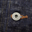 Load image into Gallery viewer, Oni Denim Jacket 03502-kasuri Men's Casual Slim-Fit 17oz. ONI-Kasuri Slub Selvedge Denim Work Coat Chore Coat Indigo One-Wash
