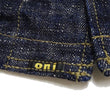 Load image into Gallery viewer, Oni Denim Jacket 03502-kasuri Men's Casual Slim-Fit 17oz. ONI-Kasuri Slub Selvedge Denim Work Coat Chore Coat Indigo One-Wash