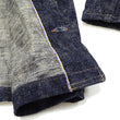 Load image into Gallery viewer, Oni Denim Jacket 03502-kasuri Men's Casual Slim-Fit 17oz. ONI-Kasuri Slub Selvedge Denim Work Coat Chore Coat Indigo One-Wash