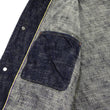 Load image into Gallery viewer, Oni Denim Jacket 03502-kasuri Men's Casual Slim-Fit 17oz. ONI-Kasuri Slub Selvedge Denim Work Coat Chore Coat Indigo One-Wash