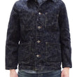 Load image into Gallery viewer, Oni Denim Jacket 03502-kasuri Men's Casual Slim-Fit 17oz. ONI-Kasuri Slub Selvedge Denim Work Coat Chore Coat Indigo One-Wash