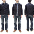 Load image into Gallery viewer, Oni Denim Jacket 03502-kasuri Men's Casual Slim-Fit 17oz. ONI-Kasuri Slub Selvedge Denim Work Coat Chore Coat Indigo One-Wash