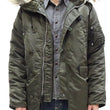 Load image into Gallery viewer, Alpha Industries N-3B Parka 20094 Men's Modern Fit Military Inspired Thigh-Length Padded Nylon Hooded Coat Jacket 20094-576 Replica-Gray