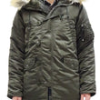 Load image into Gallery viewer, Alpha Industries N-3B Parka 20094 Men's Modern Fit Military Inspired Thigh-Length Padded Nylon Hooded Coat Jacket 20094-576 Replica-Gray