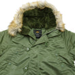 Load image into Gallery viewer, Alpha Industries N-3B Parka 20094 Men's Modern Fit Military Inspired Thigh-Length Padded Nylon Hooded Coat Jacket 20094-503 Vintage-Green