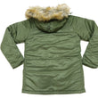 Load image into Gallery viewer, Alpha Industries N-3B Parka 20094 Men's Modern Fit Military Inspired Thigh-Length Padded Nylon Hooded Coat Jacket 20094-503 Vintage-Green