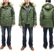 Load image into Gallery viewer, Alpha Industries N-3B Parka 20094 Men's Modern Fit Military Inspired Thigh-Length Padded Nylon Hooded Coat Jacket 20094-503 Vintage-Green