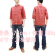 Load image into Gallery viewer, Pherrow's Linen 3/4 Sleeve Shirt Men's Casual Plain Button Up Shirt with Button-Down Collar Pherrows 24S-P7BD1 Salmon