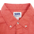 Load image into Gallery viewer, Pherrow's Linen 3/4 Sleeve Shirt Men's Casual Plain Button Up Shirt with Button-Down Collar Pherrows 24S-P7BD1 Salmon