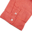 Load image into Gallery viewer, Pherrow's Linen 3/4 Sleeve Shirt Men's Casual Plain Button Up Shirt with Button-Down Collar Pherrows 24S-P7BD1 Salmon
