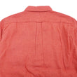 Load image into Gallery viewer, Pherrow's Linen 3/4 Sleeve Shirt Men's Casual Plain Button Up Shirt with Button-Down Collar Pherrows 24S-P7BD1 Salmon