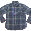 Load image into Gallery viewer, Studio D'Artisan Sashiko Shirt Men's Casual Boro Noragi Long-Sleeve Work Shirt SDA 5651 Blue