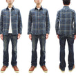 Load image into Gallery viewer, Studio D'Artisan Sashiko Shirt Men's Casual Boro Noragi Long-Sleeve Work Shirt SDA 5651 Blue