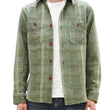 Load image into Gallery viewer, Studio D'Artisan Sashiko Shirt Men's Casual Boro Noragi Long-Sleeve Work Shirt SDA 5651 5651R Green