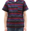 Load image into Gallery viewer, Studio D'artisan Shirt Men's Horizontal Gradient-Effect Striped Resort Collar Button Up Shirt with Traditional Japanese Natural Plant Dyes 5708