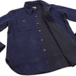 Load image into Gallery viewer, Studio D'artisan Indigo Sashiko Shirt SDA Men's Casual Long Sleeve Sashiko Dobby Button Up Work Shirt 5713 Dark-Indigo