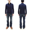 Load image into Gallery viewer, Studio D'artisan Indigo Sashiko Shirt SDA Men's Casual Long Sleeve Sashiko Dobby Button Up Work Shirt 5713 Dark-Indigo
