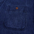 Load image into Gallery viewer, Studio D'artisan Indigo Sashiko Shirt SDA Men's Casual Long Sleeve Sashiko Dobby Button Up Work Shirt 5713U Pre-faded Indigo