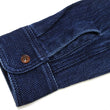 Load image into Gallery viewer, Studio D'artisan Indigo Sashiko Shirt SDA Men's Casual Long Sleeve Sashiko Dobby Button Up Work Shirt 5713U Pre-faded Indigo