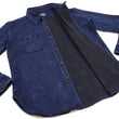 Load image into Gallery viewer, Studio D'artisan Indigo Sashiko Shirt SDA Men's Casual Long Sleeve Sashiko Dobby Button Up Work Shirt 5713U Pre-faded Indigo