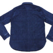 Load image into Gallery viewer, Studio D'artisan Indigo Sashiko Shirt SDA Men's Casual Long Sleeve Sashiko Dobby Button Up Work Shirt 5713U Pre-faded Indigo