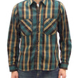Load image into Gallery viewer, Studio D'artisan Plaid Flannel Shirt Men's Casual Heavyweight Cotton Long Sleeve Button-Up Work Shirt 5714 Green