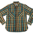 Load image into Gallery viewer, Studio D'artisan Plaid Flannel Shirt Men's Casual Heavyweight Cotton Long Sleeve Button-Up Work Shirt 5714 Green
