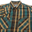 Load image into Gallery viewer, Studio D'artisan Plaid Flannel Shirt Men's Casual Heavyweight Cotton Long Sleeve Button-Up Work Shirt 5714 Green
