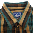 Load image into Gallery viewer, Studio D'artisan Plaid Flannel Shirt Men's Casual Heavyweight Cotton Long Sleeve Button-Up Work Shirt 5714 Green