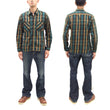 Load image into Gallery viewer, Studio D'artisan Plaid Flannel Shirt Men's Casual Heavyweight Cotton Long Sleeve Button-Up Work Shirt 5714 Green