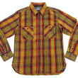 Load image into Gallery viewer, Studio D'artisan Plaid Flannel Shirt Men's Casual Heavyweight Cotton Long Sleeve Button-Up Work Shirt 5714 Yellow