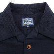 Load image into Gallery viewer, Studio D'Artisan Indigo Dobby Camp Collar Shirt - Men's Short Sleeve Casual Shirt with Relaxed Resort-Style Design - 5724 Deep-Indigo