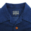 Load image into Gallery viewer, Studio D'Artisan Indigo Dobby Camp Collar Shirt - Men's Short Sleeve Casual Shirt with Relaxed Resort-Style Design - 5724U Faded-Indigo