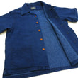 Load image into Gallery viewer, Studio D'Artisan Indigo Dobby Camp Collar Shirt - Men's Short Sleeve Casual Shirt with Relaxed Resort-Style Design - 5724U Faded-Indigo