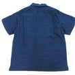 Load image into Gallery viewer, Studio D'Artisan Indigo Dobby Camp Collar Shirt - Men's Short Sleeve Casual Shirt with Relaxed Resort-Style Design - 5724U Faded-Indigo