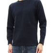 Load image into Gallery viewer, Studio D'Artisan Men's Heavyweight Waffle Knit Thermal Long Sleeve T-Shirt - 100% Cotton, Crew Neck, Ribbed Cuffs, Raw-edge hem, Made in Japan (SDA 9936) Black