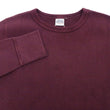 Load image into Gallery viewer, Studio D'Artisan Men's Heavyweight Waffle Knit Thermal Long Sleeve T-Shirt - 100% Cotton, Crew Neck, Ribbed Cuffs, Raw-edge hem, Made in Japan (SDA 9936) Burgundy