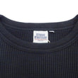 Load image into Gallery viewer, Studio D'Artisan Men's Heavyweight Waffle Knit Thermal Long Sleeve T-Shirt - 100% Cotton, Crew Neck, Ribbed Cuffs, Raw-edge hem, Made in Japan (SDA 9936) Black