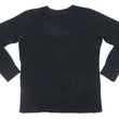 Load image into Gallery viewer, Studio D'Artisan Men's Heavyweight Waffle Knit Thermal Long Sleeve T-Shirt - 100% Cotton, Crew Neck, Ribbed Cuffs, Raw-edge hem, Made in Japan (SDA 9936) Black