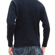 Load image into Gallery viewer, Studio D'Artisan Men's Heavyweight Waffle Knit Thermal Long Sleeve T-Shirt - 100% Cotton, Crew Neck, Ribbed Cuffs, Raw-edge hem, Made in Japan (SDA 9936) Black